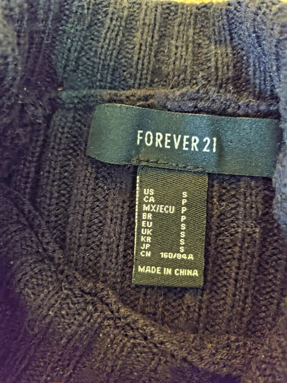 Black Ribbed Mock-Neck Sweater - Picture 4 of 4